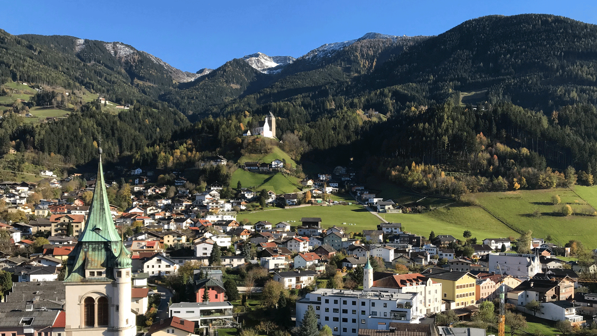 Schwaz Ausblick auf Burg Freundsberg