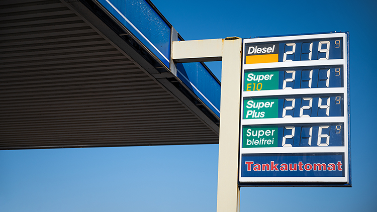 Tankstelle Preistafel