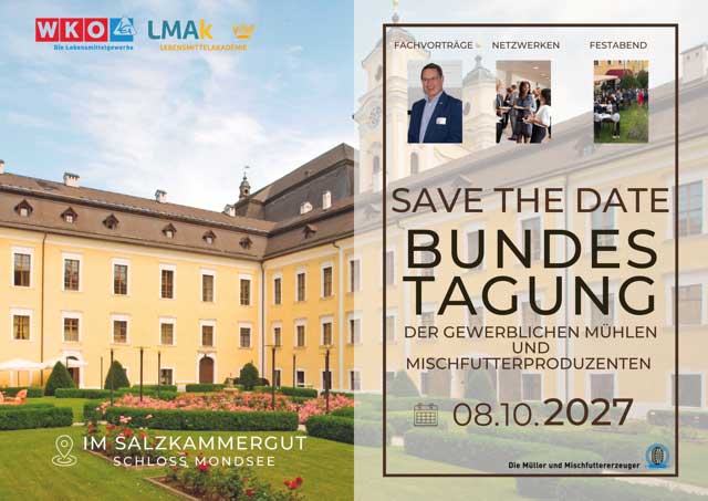 Save The Date: Bundestagung der gewerblichen M&uuml;hlen- und Mischfuttererzeuger 2027
