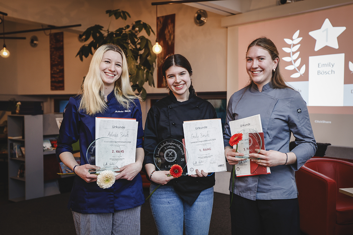 Siegerinnen 3. Lehrjahr LLWB Konditorinnen
