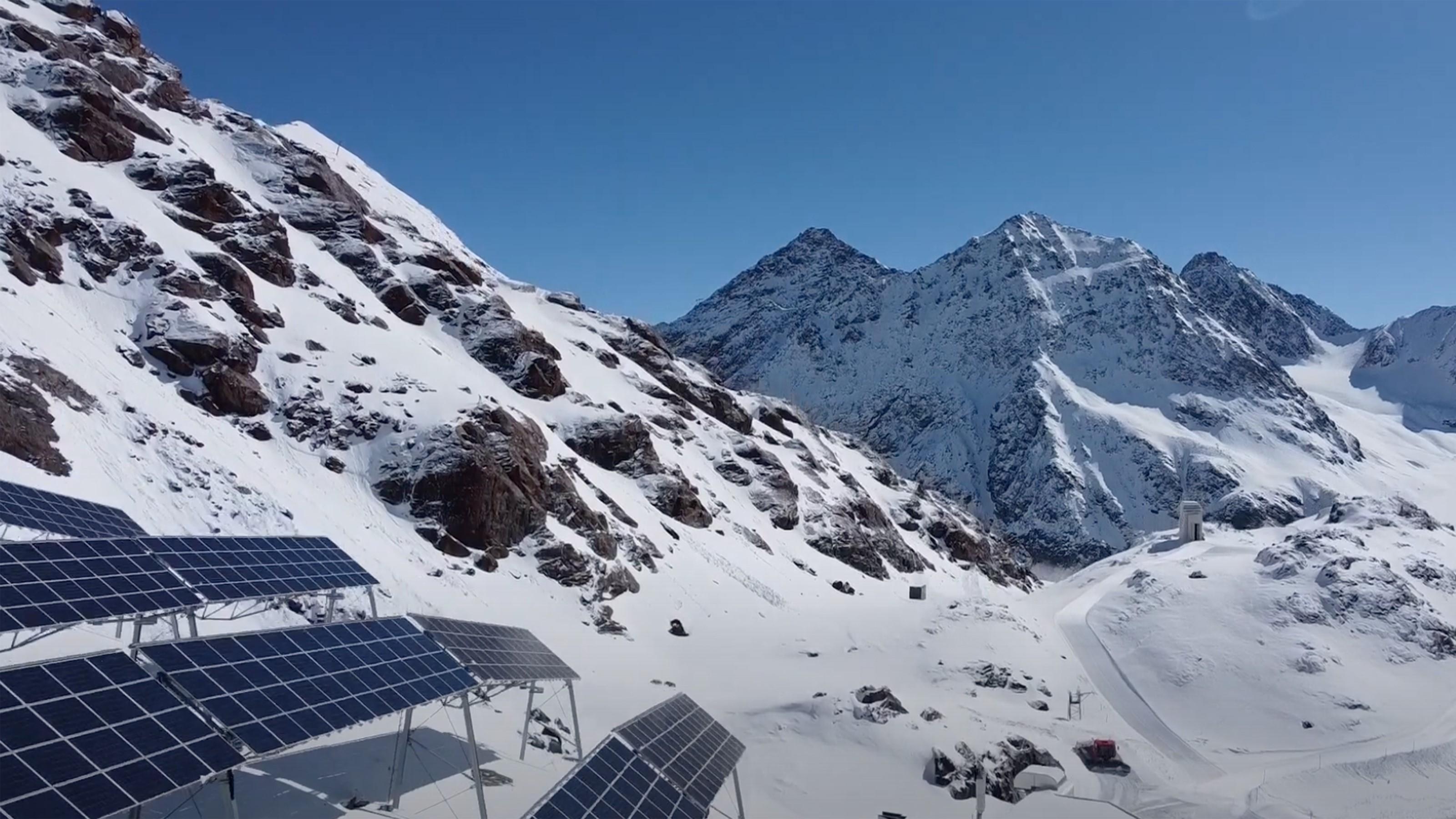 Photovoltaikanlage am Pitztaler Gletscher