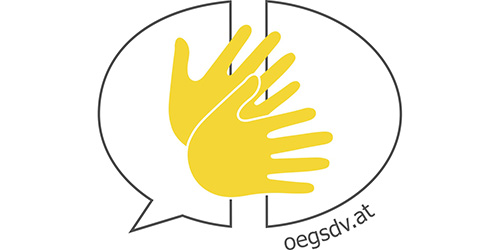Logo: &Ouml;GSDV - &Ouml;sterreichischer Geb&auml;rdensprach- Dolmetscher:innen- und &Uuml;bersetzer:innen-Verband 