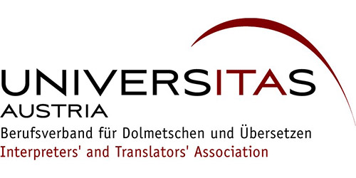 Logo: UNIVERSITAS Austria - Berufsverband f&uuml;r Dolmetschen und &Uuml;bersetzen 