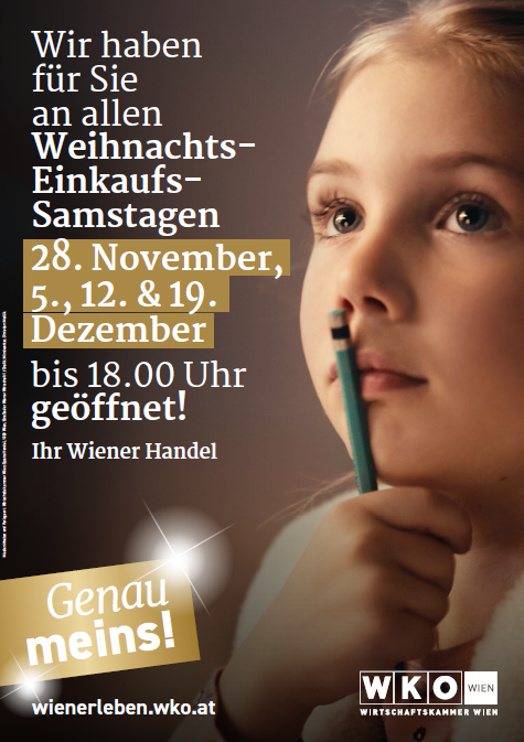 plakat &ouml;ffnungszeiten wiener handel