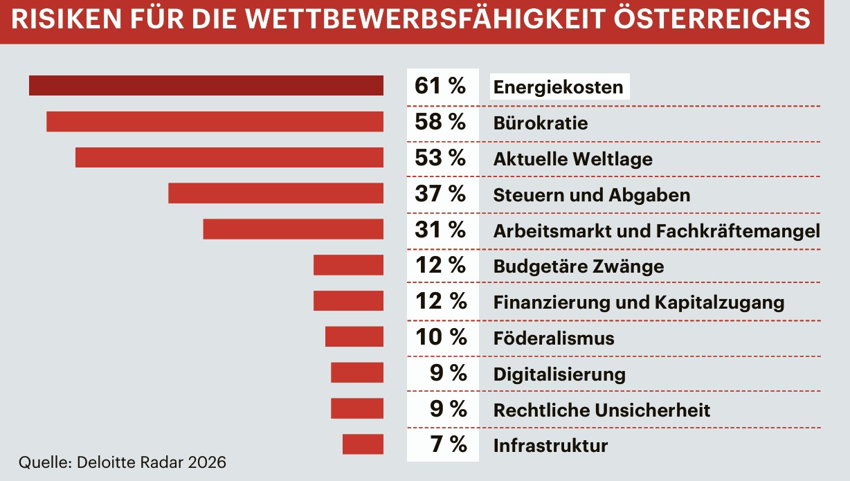 Risken f&uuml;r die Wettbewerbsf&auml;higkeit &Ouml;sterreichs