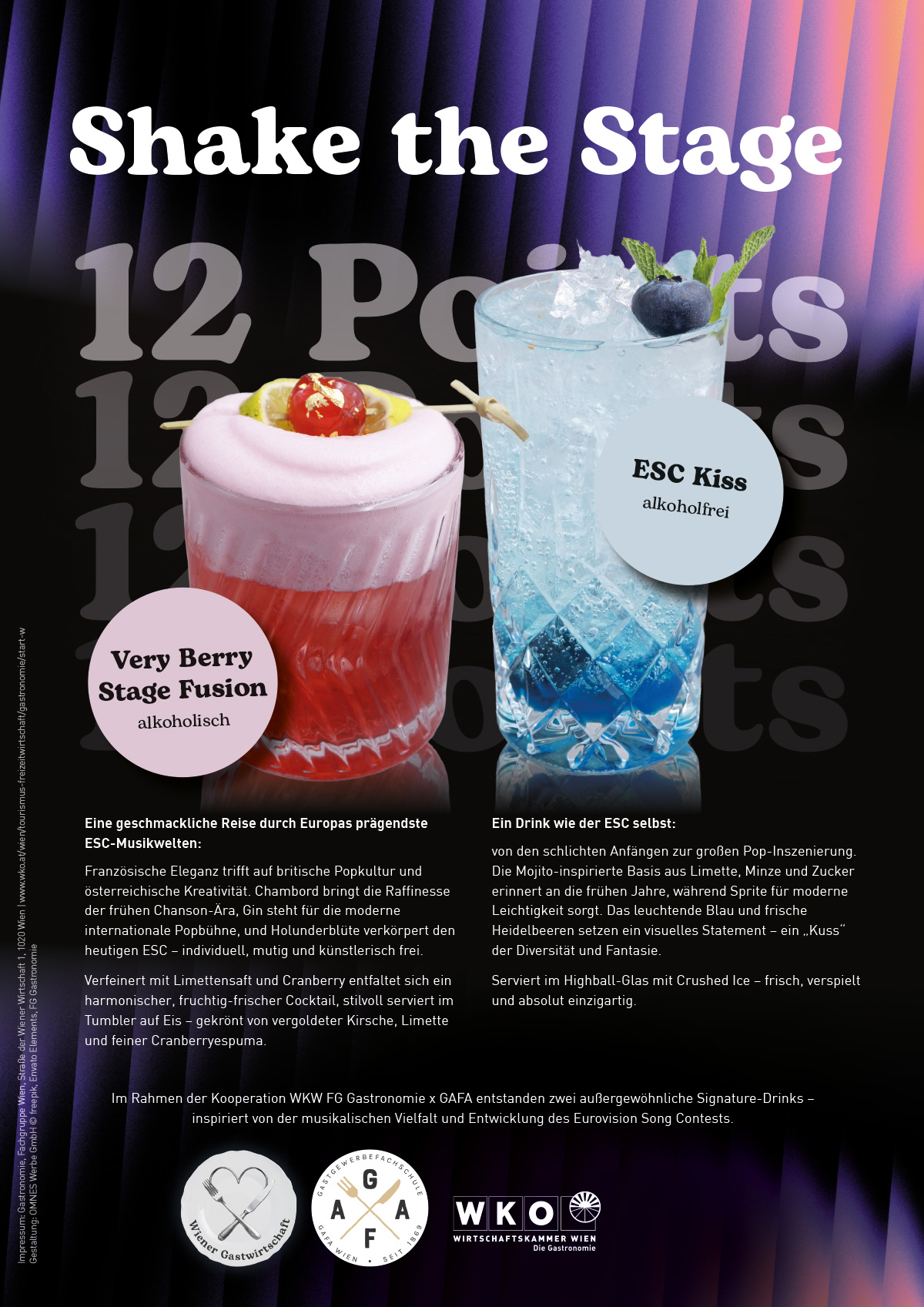 Plakat-Sujet ESC Cocktails 