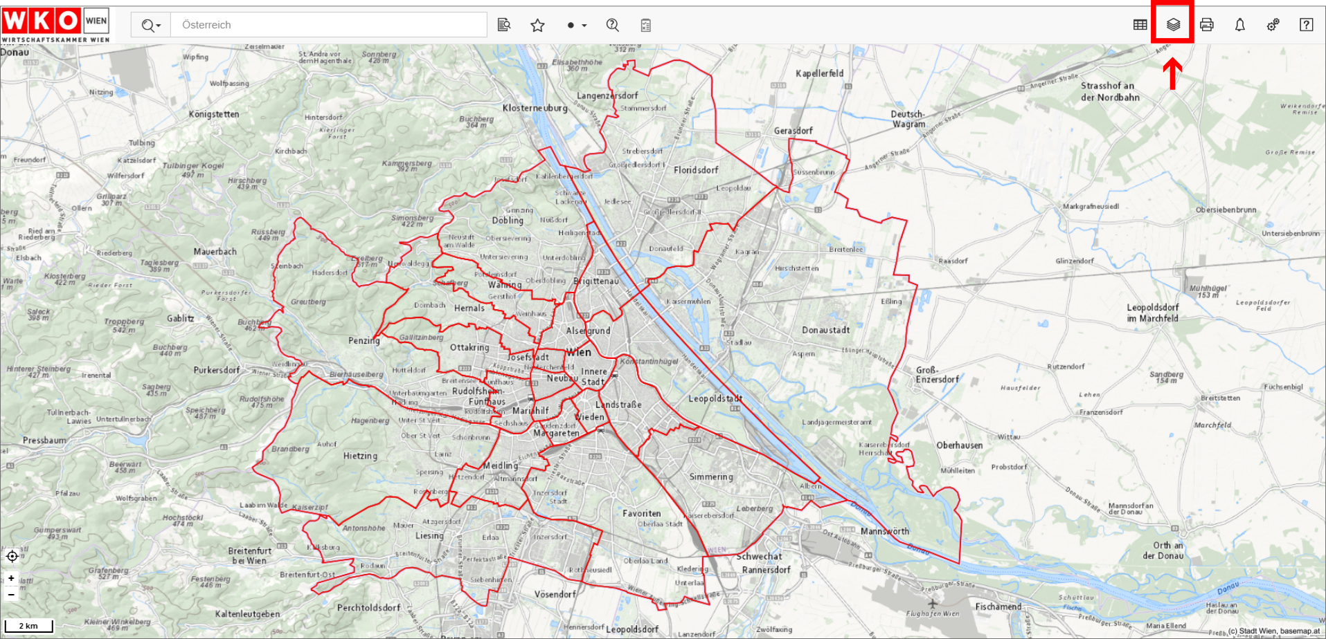 Screenshot Menü öffnen
