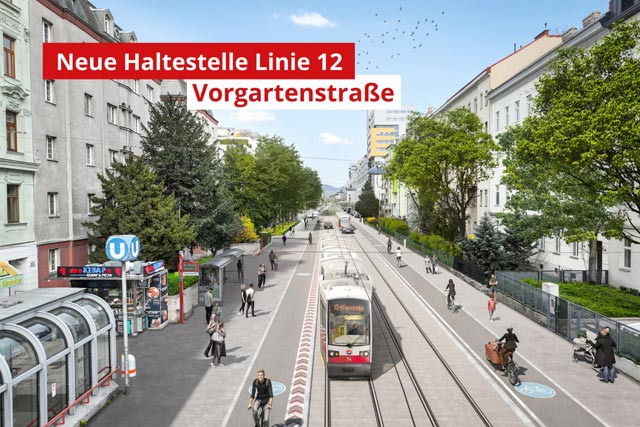 Neue Straßenbahnlinie 12 WKO